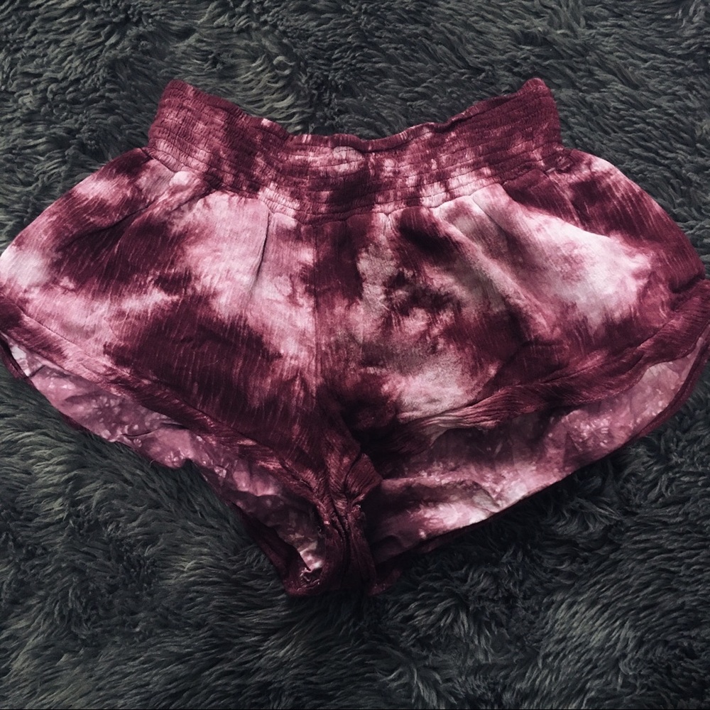 Pink Tie Dye Shorts
